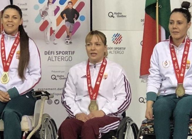 Egy vívó, három érem