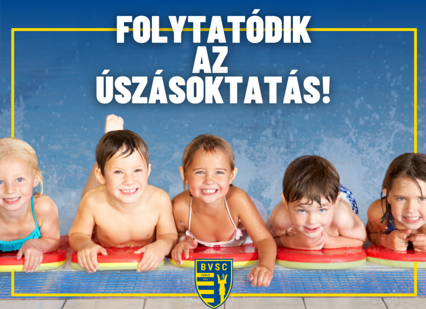 Folytatódik az úszásoktatás!