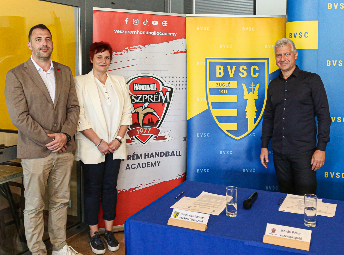 Együttműködik a BVSC és a Veszprém Kézilabda Akadémia az utánpótlás-nevelésben