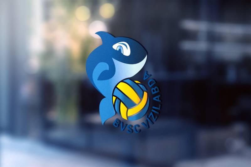 Orca logó üvegen